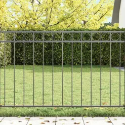 vidaXL Elemento de cerca Assen 170 x 80 cm Acero Gris Best