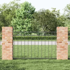 vidaXL Elemento de cerca Assen 170 x 80 cm Acero Gris Best