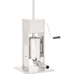 vidaXL Embutidora manual de acero inoxidable plateado 3 L Hot