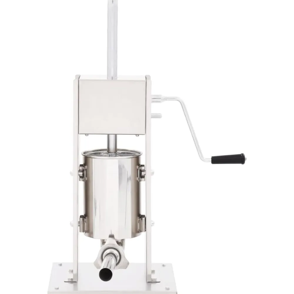 vidaXL Embutidora manual de acero inoxidable plateado 3 L Hot
