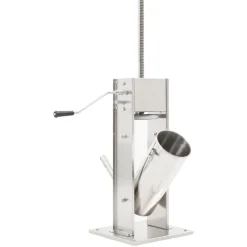 vidaXL Embutidora manual de acero inoxidable plateado 5 L Sale