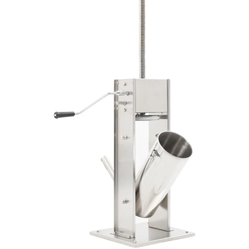 vidaXL Embutidora manual de acero inoxidable plateado 5 L Sale