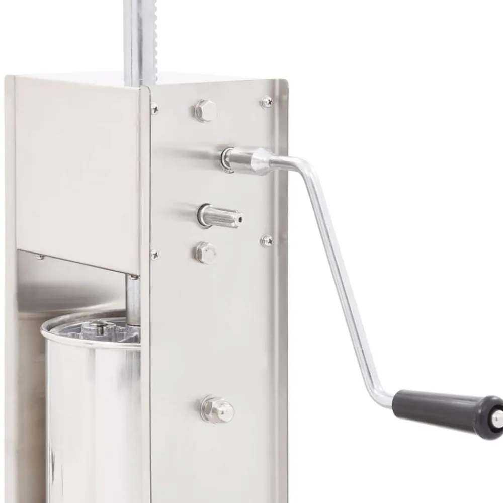 vidaXL Embutidora manual de acero inoxidable plateado 5 L Sale