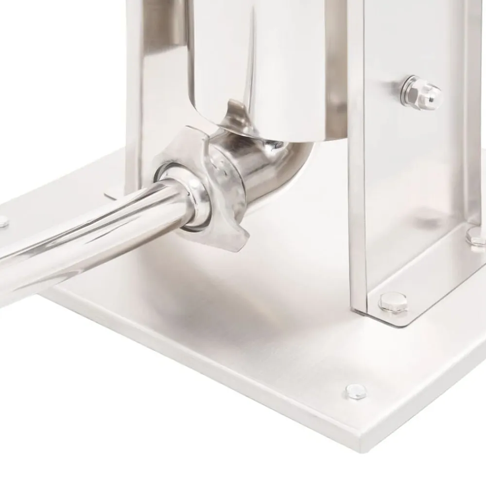 vidaXL Embutidora manual de acero inoxidable plateado 5 L Sale