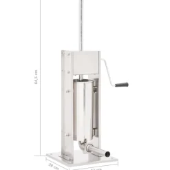 vidaXL Embutidora manual de acero inoxidable plateado 5 L Sale