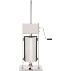 vidaXL Cocina Y Comedor-Embutidora manual de acero inoxidable plateado 15 L