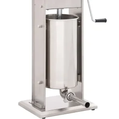 vidaXL Cocina Y Comedor-Embutidora manual de acero inoxidable plateado 15 L