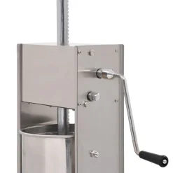 vidaXL Cocina Y Comedor-Embutidora manual de acero inoxidable plateado 15 L