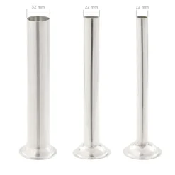 vidaXL Cocina Y Comedor-Embutidora manual de acero inoxidable plateado 15 L