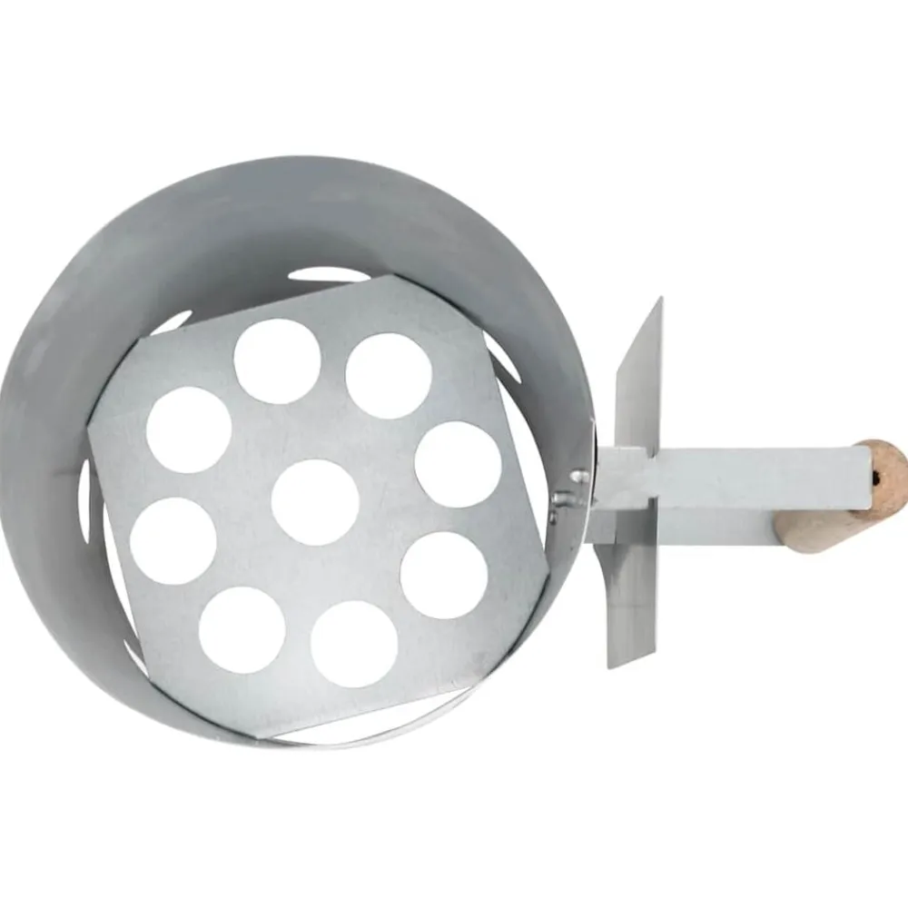 vidaXL Cocina Y Comedor-Encendedor de barbacoa de carbón de acero galvanizado