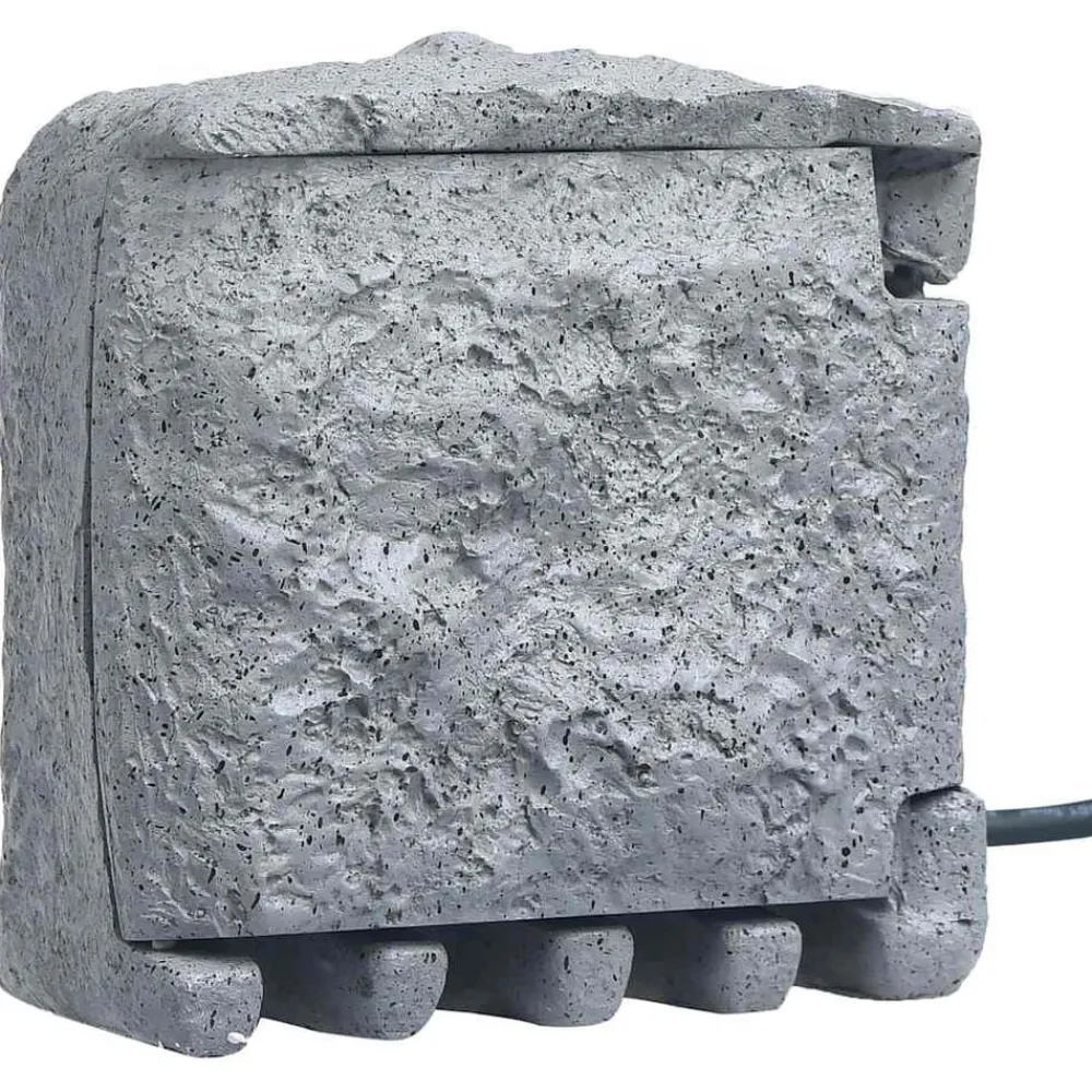 vidaXL Suministros Eléctricos-Enchufe de jardín 2 ranuras poliresina resistente al agua