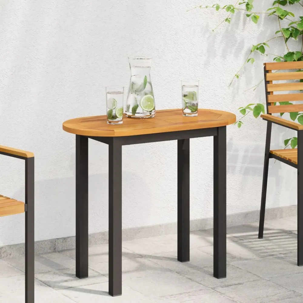 vidaXL Accesorios Para Mesas-Encimera Aceite Natural 80 x 40 x 2 cm Madera de Acacia Sólida
