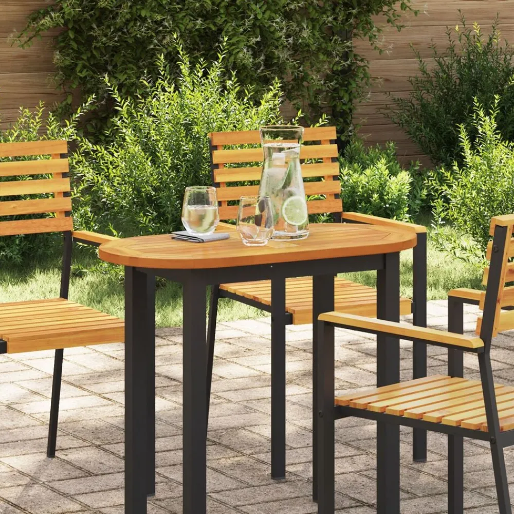vidaXL Accesorios Para Mesas-Encimera Aceite Natural 80 x 40 x 2 cm Madera de Acacia Sólida