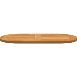 vidaXL Accesorios Para Mesas-Encimera Aceite Natural 80 x 40 x 2 cm Madera de Acacia Sólida