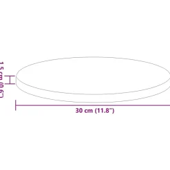 vidaXL Encimera 30 x 30 x 1,5 cm Madera de ingeniería brillante Hot