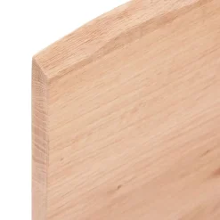 vidaXL Materiales De Construcción-Encimera de baño madera maciza tratada marrón claro 40x30x2 cm