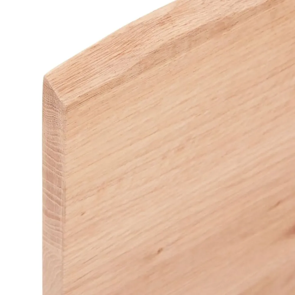 vidaXL Materiales De Construcción-Encimera de baño madera maciza tratada marrón claro 40x30x2 cm