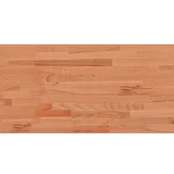 vidaXL Encimera de baño madera maciza de haya 100x50x1,5 cm Marrón Clearance