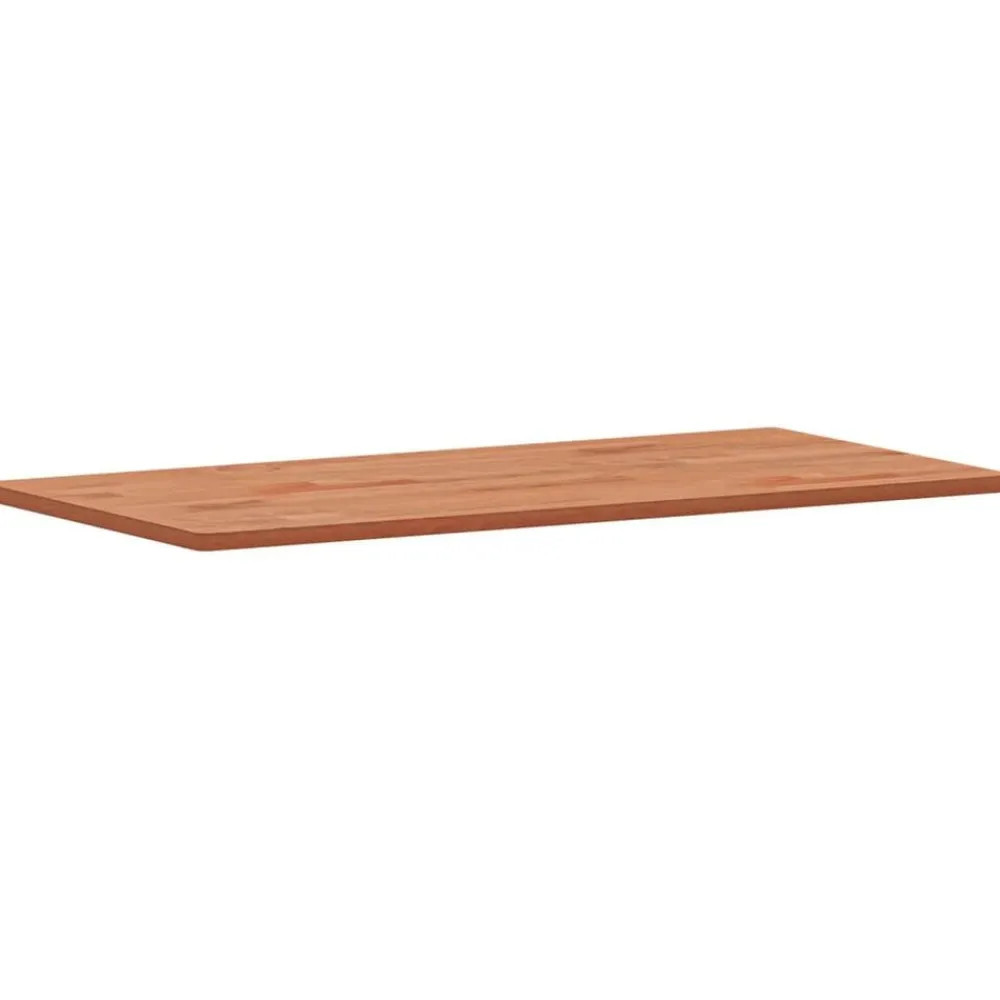 vidaXL Encimera de baño madera maciza de haya 100x50x1,5 cm Marrón Clearance