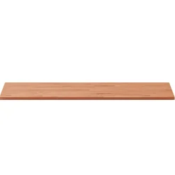 vidaXL Encimera de baño madera maciza de haya 100x50x1,5 cm Marrón Clearance