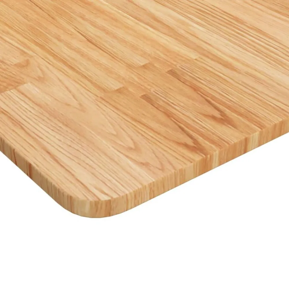 vidaXL Materiales De Construcción-Encimera de baño marrón claro madera maciza tratada 80x40x1,5cm