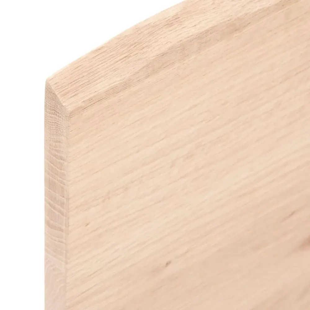 vidaXL Encimera de baño madera maciza sin tratar 40x30x2 cm Natural New