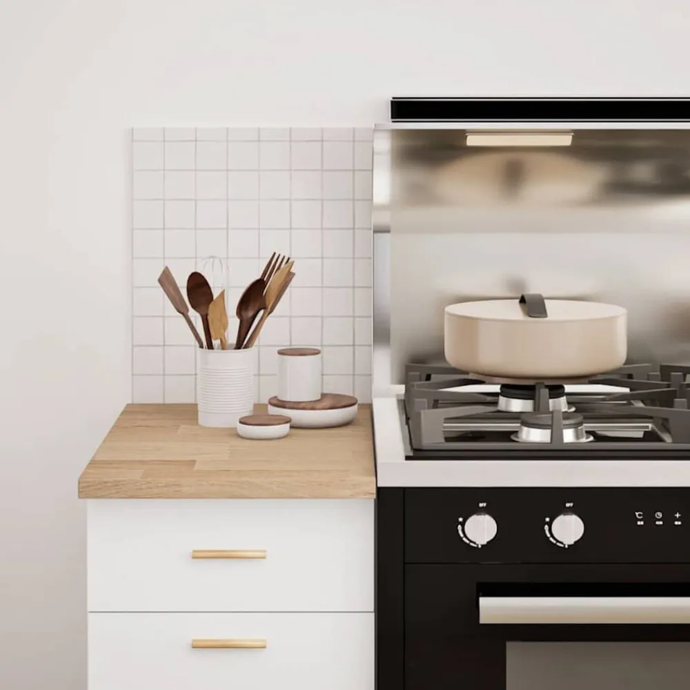 vidaXL Encimera de cocina rectangular madera maciza roble Best