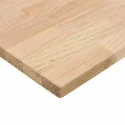 vidaXL Encimera de cocina rectangular madera maciza roble Best