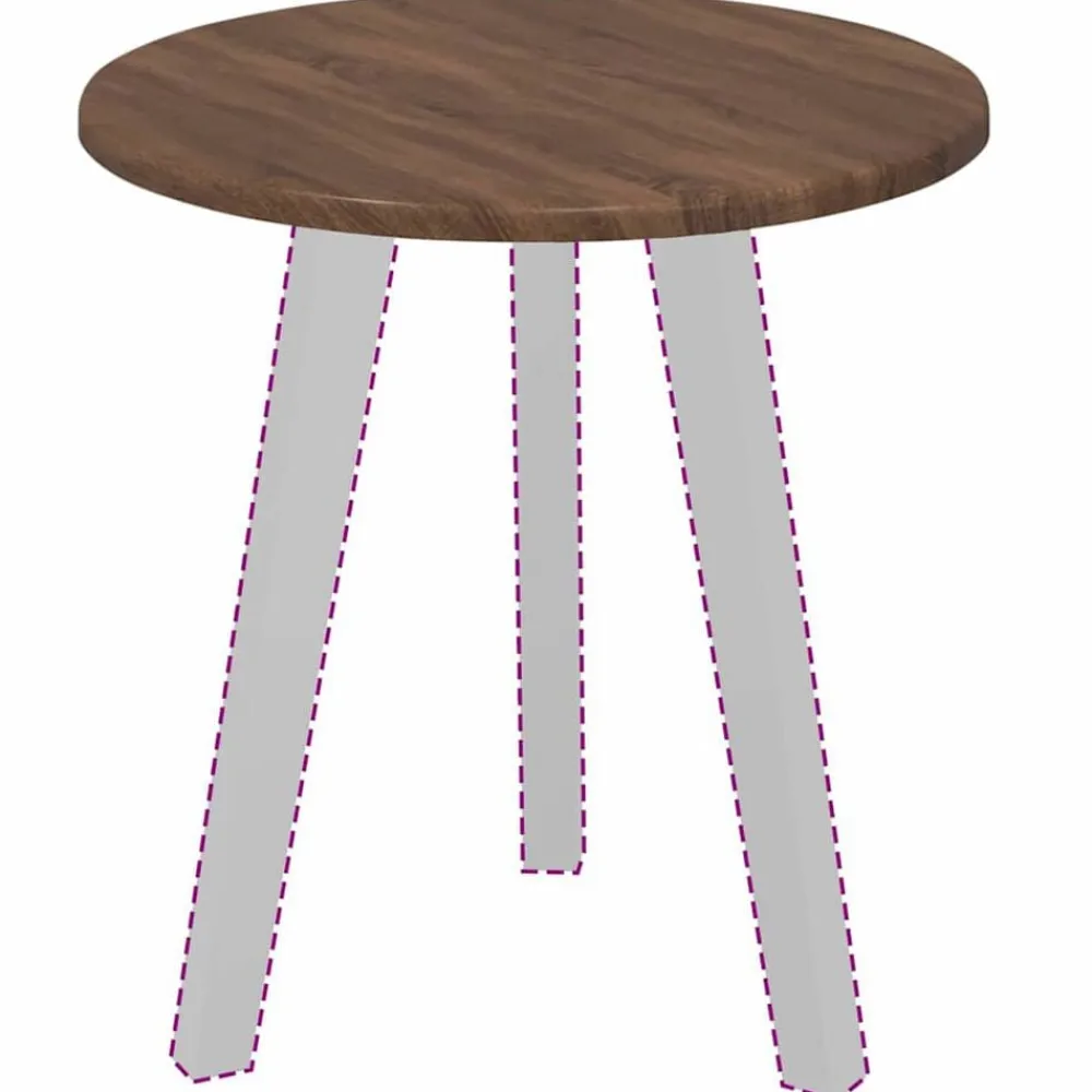 vidaXL Accesorios Para Mesas-Encimera Marrón roble 40 x 40 x 1,5 cm Madera de ingeniería