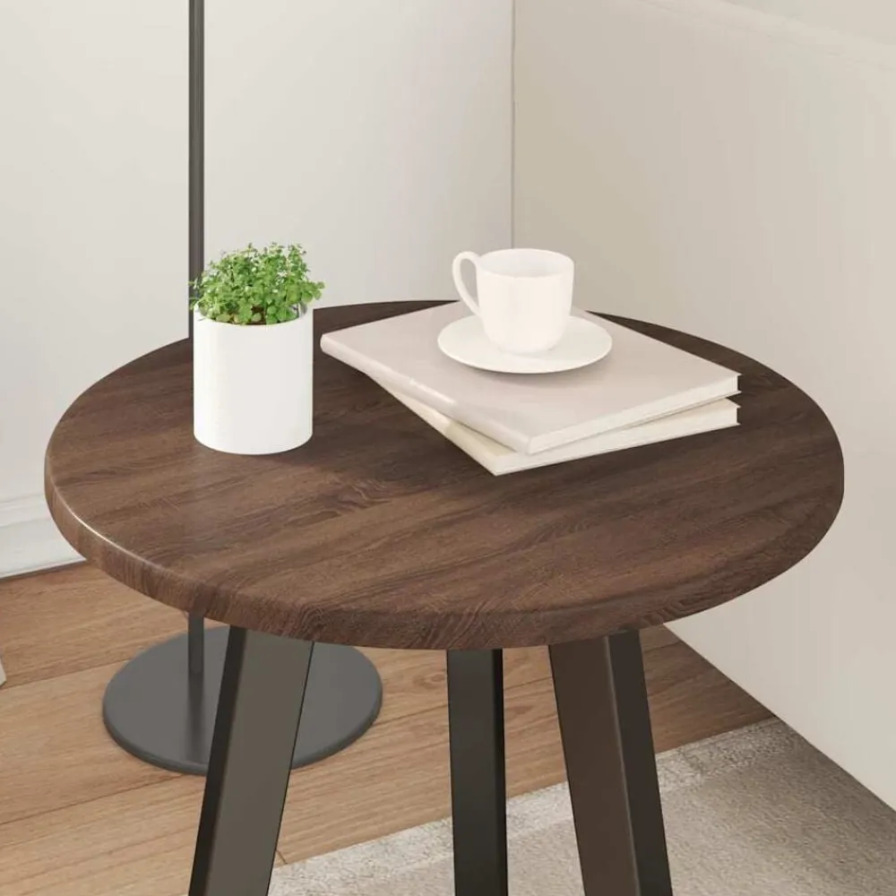 vidaXL Accesorios Para Mesas-Encimera Marrón roble 40 x 40 x 1,5 cm Madera de ingeniería