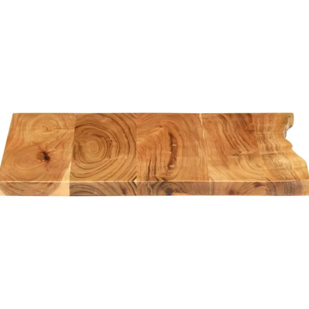 vidaXL Fontanería-Encimera para armario tocador madera maciza acacia 58x52x2,5 cm
