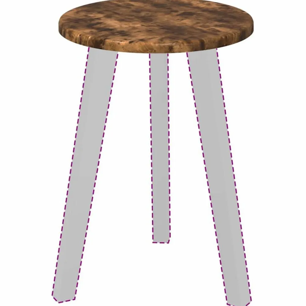 vidaXL Encimera 30 x 30 x 1,5 cm Madera de ingeniería Roble ahumado New