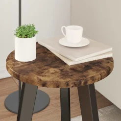 vidaXL Encimera 30 x 30 x 1,5 cm Madera de ingeniería Roble ahumado New