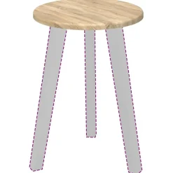 vidaXL Accesorios Para Mesas-Encimera 30 x 30 x 1,5 cm Madera de ingeniería