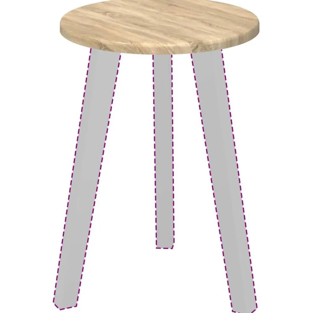 vidaXL Accesorios Para Mesas-Encimera 30 x 30 x 1,5 cm Madera de ingeniería
