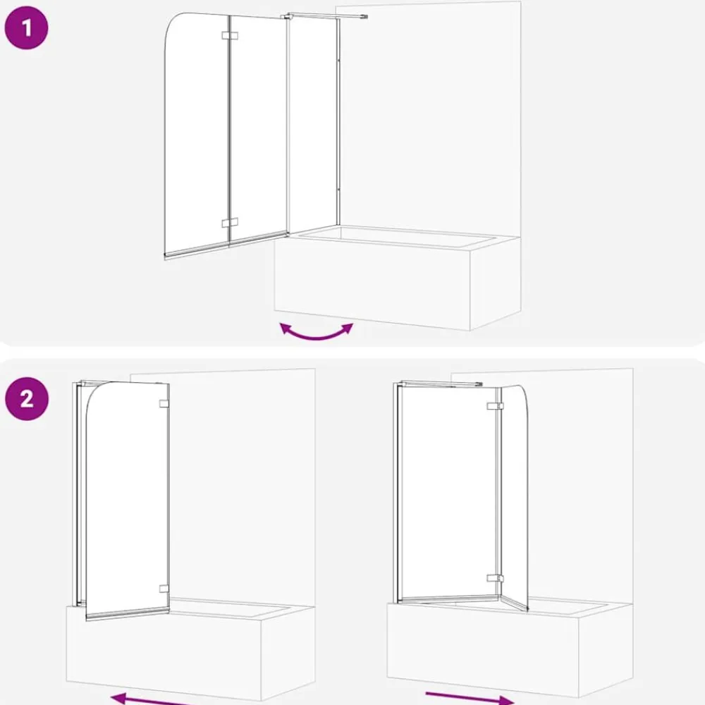 vidaXL Fontanería-Enclosure de Ducha Manual 120 x 68 x 130 cm