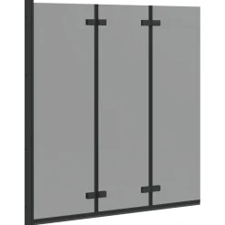 vidaXL Fontanería-Enclosure de Ducha 130 x 138 cm Vidrio ESG y Aluminio
