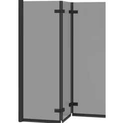 vidaXL Fontanería-Enclosure de Ducha 130 x 138 cm Vidrio ESG y Aluminio