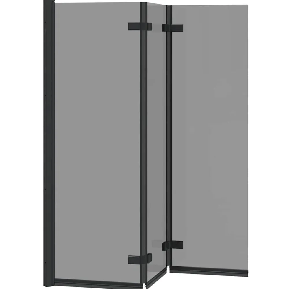 vidaXL Fontanería-Enclosure de Ducha 130 x 138 cm Vidrio ESG y Aluminio