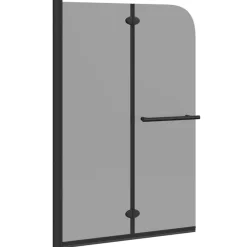 vidaXL Enclosure de Ducha Negro 120 x 140 cm Vidrio ESG y Aluminio New