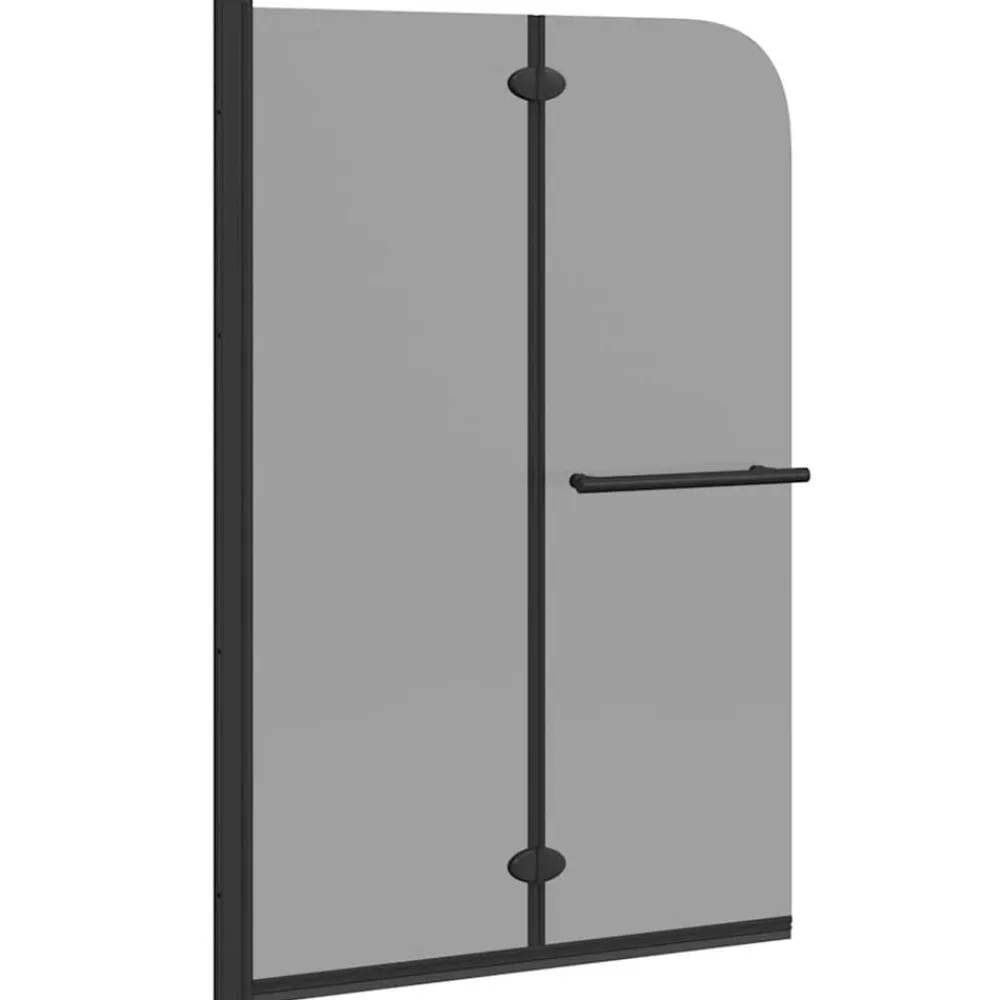 vidaXL Enclosure de Ducha Negro 120 x 140 cm Vidrio ESG y Aluminio New