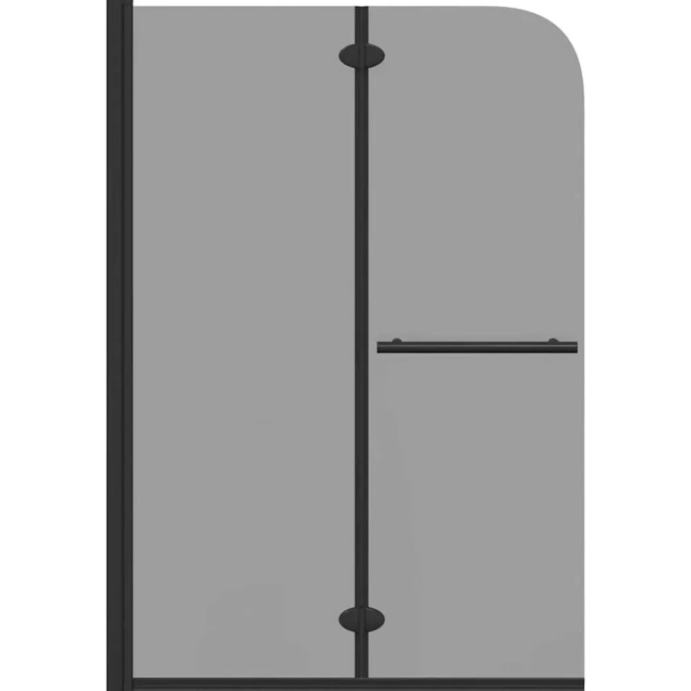 vidaXL Enclosure de Ducha Negro 120 x 140 cm Vidrio ESG y Aluminio New