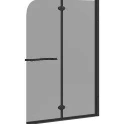 vidaXL Enclosure de Ducha Negro 120 x 140 cm Vidrio ESG y Aluminio New