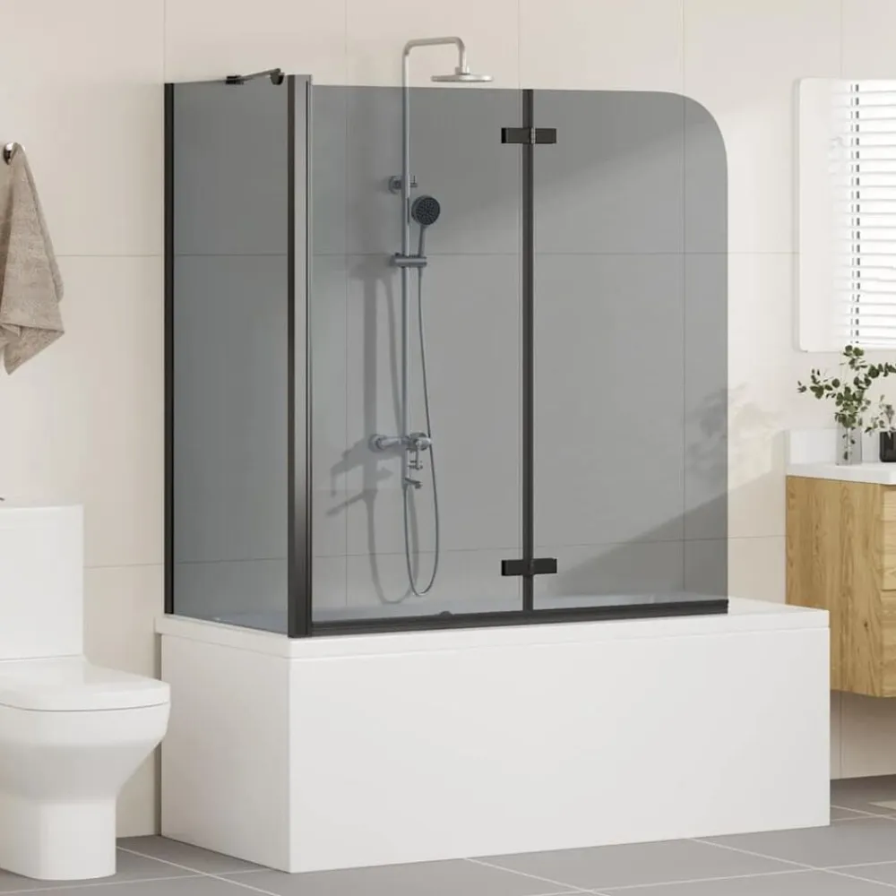 vidaXL Enclosure de Ducha Manual 120 x 68 x 130 cm Negro Clearance