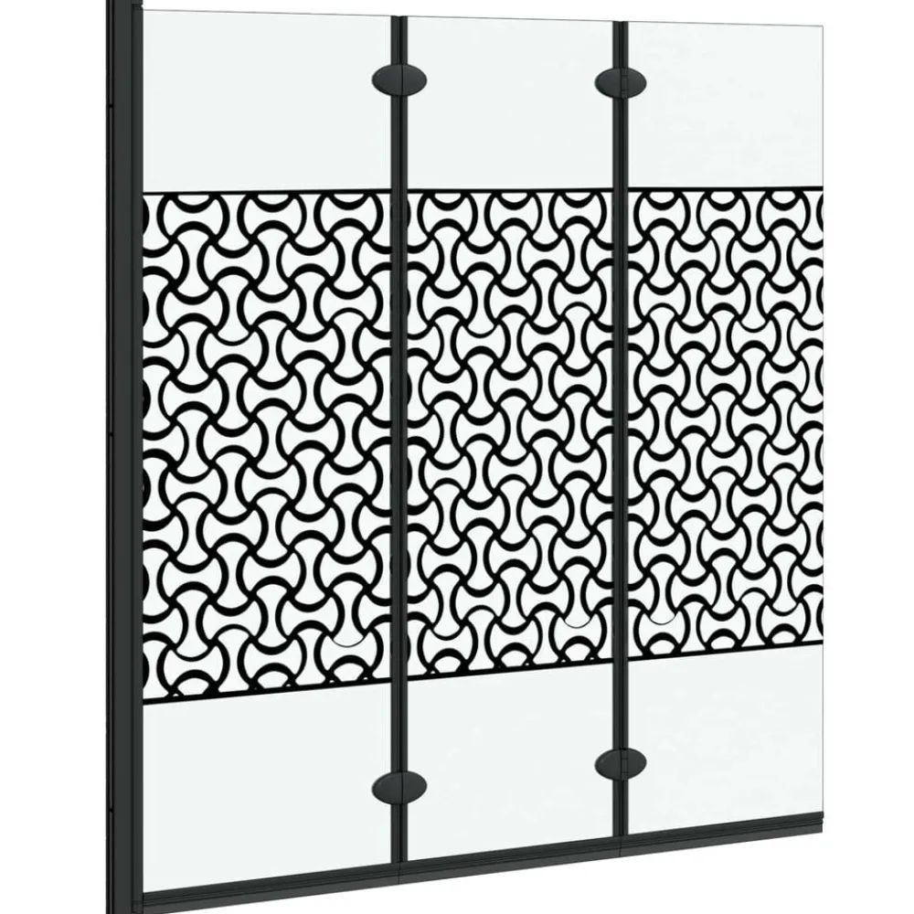 vidaXL Enclosure de Ducha Manual Negro y Transparente 130 x 130 cm Best