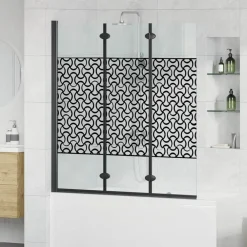 vidaXL Enclosure de Ducha Manual Negro y Transparente 130 x 130 cm Best