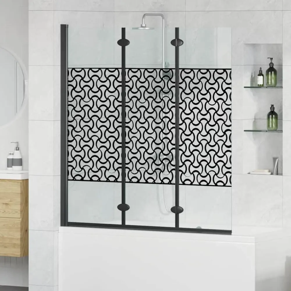 vidaXL Enclosure de Ducha Manual Negro y Transparente 130 x 130 cm Best