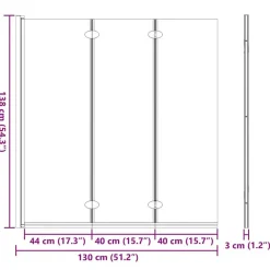 vidaXL Enclosure de Ducha Manual Negro y Transparente 130 x 130 cm Best