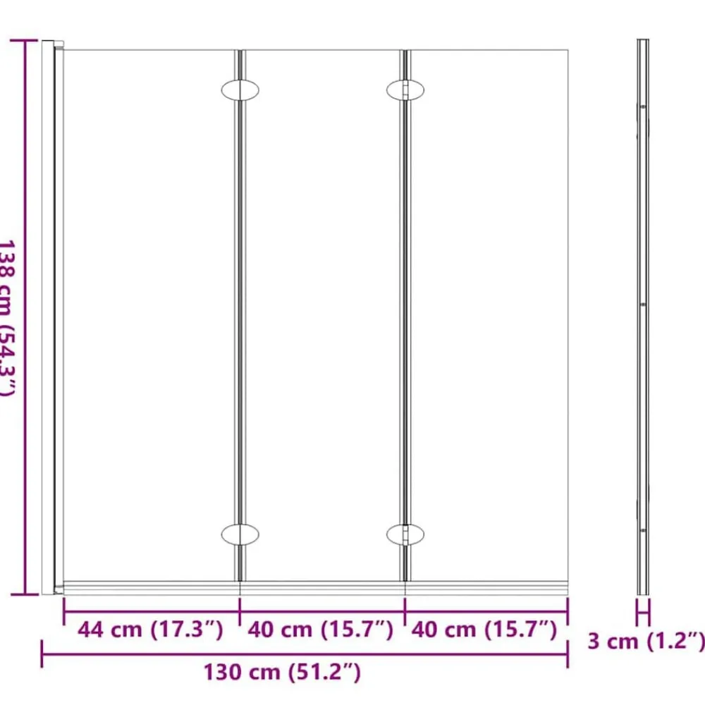 vidaXL Enclosure de Ducha Manual Negro y Transparente 130 x 130 cm Best