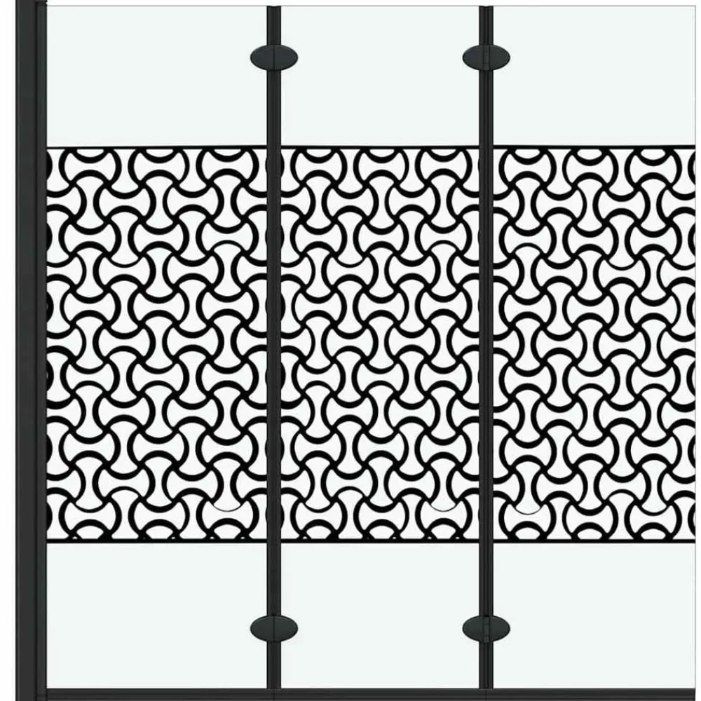 vidaXL Enclosure de Ducha Manual Negro y Transparente 130 x 130 cm Best